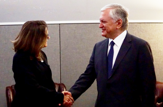 ՀՀ ԱԳ նախարարը Կանադայի իր գործընկերոջ հետ քննարկել է առևտրատնտեսական կապերի առավել խթանման հարցեր