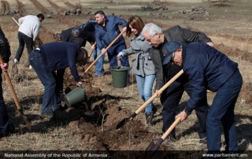 Խորհրդարանականները Բյուրականում մասնակցել են համապետական ծառատունկին