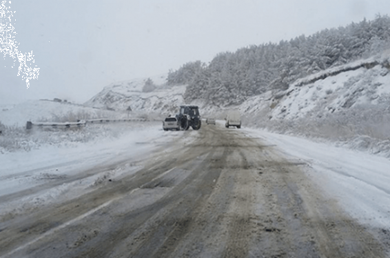 Վայքի, Գորիսի և Մեղրու ավտոճանապարհներին ձյուն է տեղում