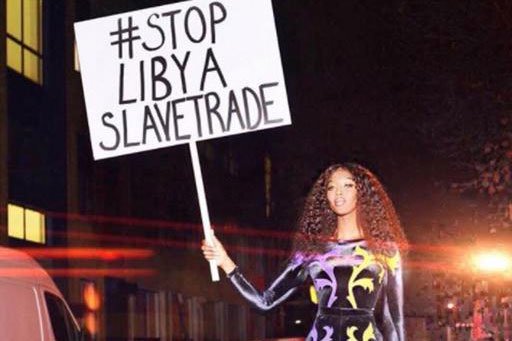 Նաոմի Քեմփբելը մասնակցել է ստրկության դեմ երթին