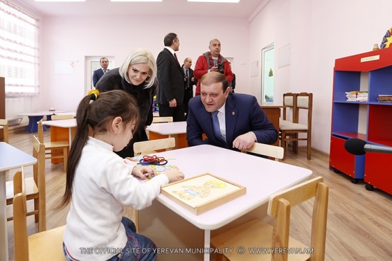 Երևանի հ. 160 մանկապարտեզը հիմնանորոգումից հետո իր դռներն է բացել ավելի քան 160 սաների առջև
