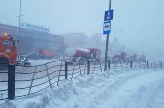 Ձնահողմի պատճառով Ղազախստանի մայրաքաղաքում արտակարգ դրություն է հայտարարված