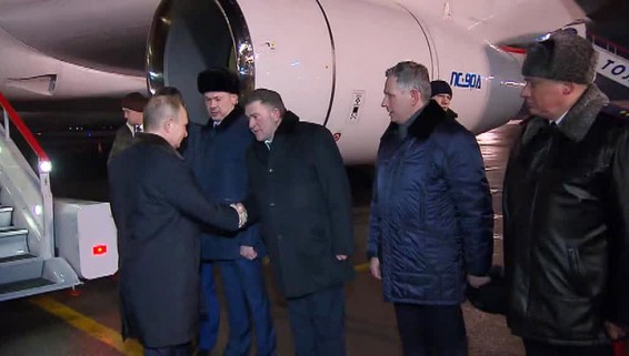 VIDEO: Владимир Путин приехал в Новосибирск