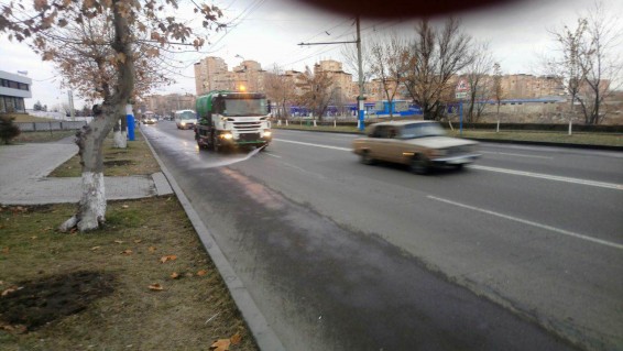 Photo. Իրականացվում են Երևան քաղաքի փողոցների լվացման աշխատանքներ