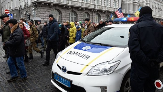 В Киеве полиция заблокировала базу «Национального корпуса»