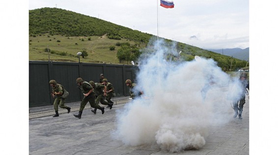 На российской военной базе в Армении проведены занятия по ликвидации ЧС