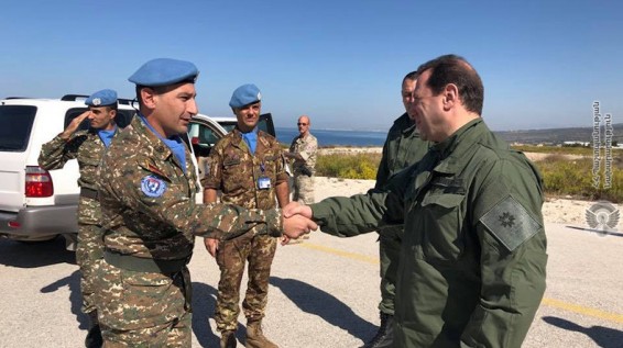 Տոնոյանը Լիբանանում հանդիպել է հայ խաղաղապահների հետ