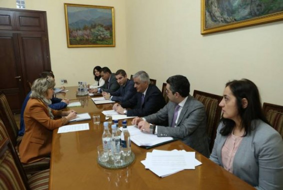Мгер Григорян принял министра по торговле ЕЭК Веронику Никишину