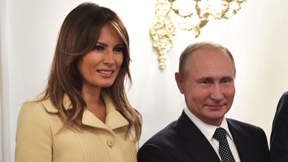 Итальянские СМИ обсуждают, флиртовала ли Мелания Трамп с Путиным