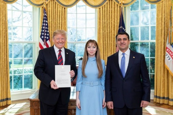 Трамп принял верительные грамоты нового посла Армении в США