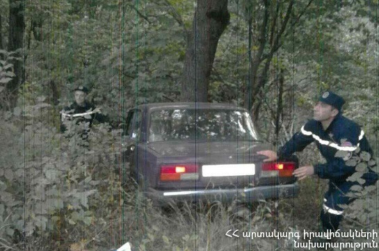 Մեքենան դուրս է եկել ճանապարհի երթևեկելի հատվածից և սահել ձորը