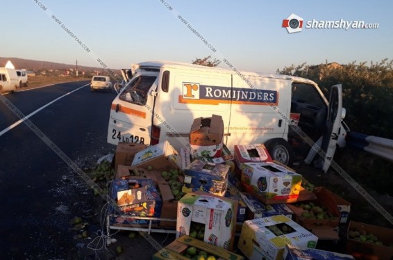 Գեղարքունիքում միմյանց են բախվել Honda-ն ու մթերքով բեռնված Ford Transit-ը. վարորդներից մեկը հոսպիտալացվել է. Shamshyan.com