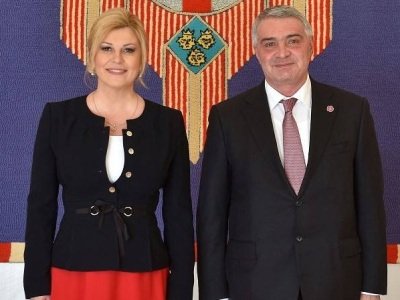 ՀՀ դեսպան Աշոտ Հովակիմյանն իր հավատարմագրերն է հանձնել Խորվաթիայի նախագահին