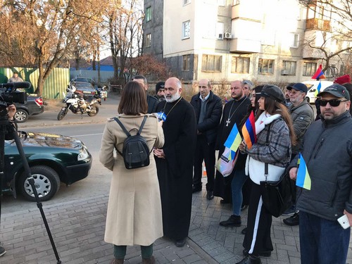 VIDEO: Акция «Мы говорим спасибо» прошла у Посольства США в Киеве