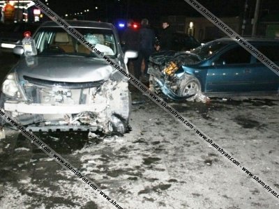 Խոշոր ավտովթար՝ Կոտայքի մարզում. բախվել են Nissan ու Opel-ը. կա 5 վիրավոր