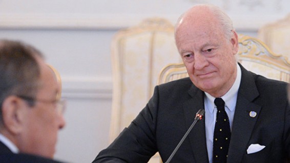 Де Мистура представит Керри и Лаврову свое видение переговоров по Сирии