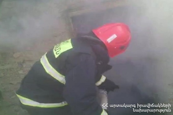 Ամբողջությամբ այրվել է ոչ բնակելի տնակ