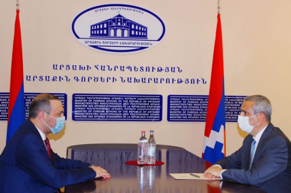 Արցախի ԱԳՆ ղեկավարն ու ՀՀ ԱԽ քարտուղարը քննարկել են հայկական երկու հանրապետությունների արտաքին և անվտանգային քաղաքականություններին վերաբերող հարցեր