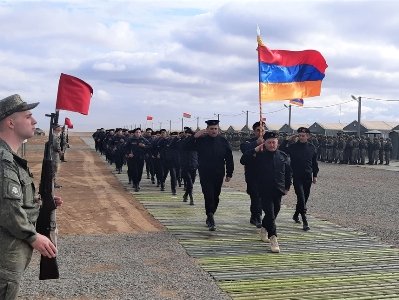 Հայ զինծառայողները մասնակցել են «Կովկաս -2020» զորավարժությունների բացման արարողությանը