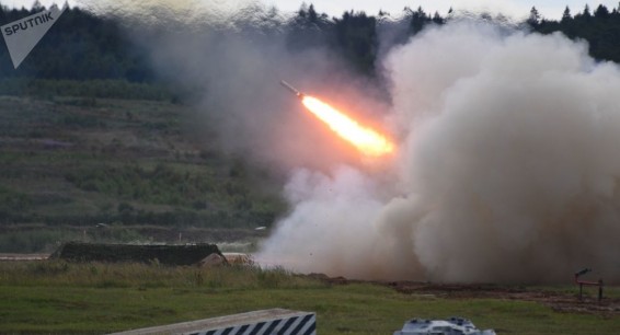 Армия обороны уничтожила огнеметную систему ТОС-1 Солнцепек ВС Азербайджана