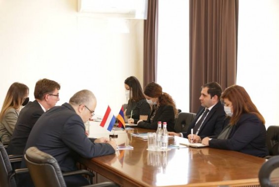 Սուրեն Պապիկյանն ընդունել է ՀՀ–ում Նիդեռլանդների թագավորության նորանշանակ դեսպան Նիկոլաս Սխեմերսին