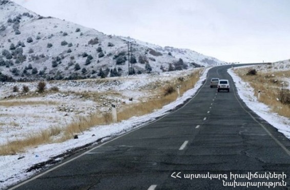ՀՀ տարածքում ավտոճանապարհները հիմնականում անցանելի են
