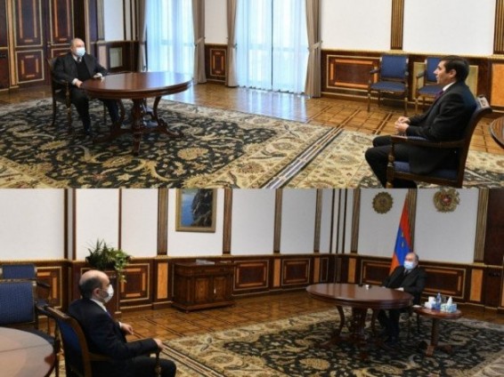 Արմեն Սարգսյանը հանդիպումներ է ունեցել Լիլիթ Մակունցի, Էդմոն Մարուքյանի եւ Արման Աբովյանի հետ