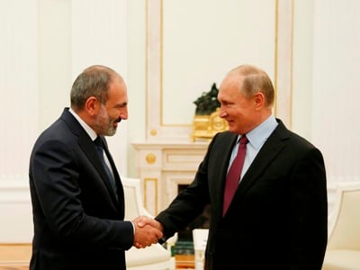 Владимир Путин поздравил Никола Пашиняна с днем рождения