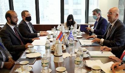 Արարատ Միրզոյանը հանդիպել է իր հույն գործընկերոջը. քննարկել են հայ-հունական հարաբերությունների հարուստ օրակարգը