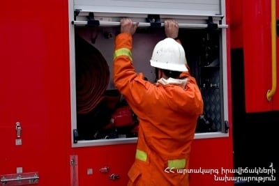 Աշտարակ-Օշական ավտոճանապարհին ավտոմեքենա է այրվել