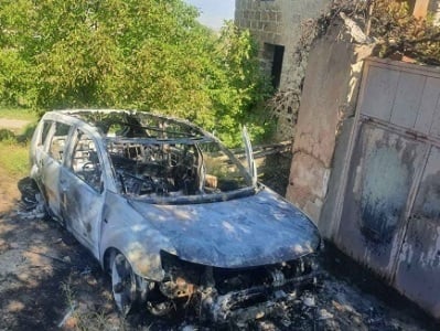 Ձորաղբյուր գյուղում «Mitsubishi outlander» մակնիշի ավտոմեքենա է այրվել