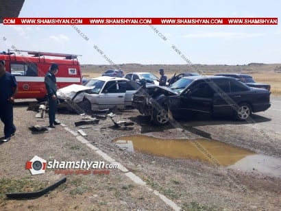 Շիրակում բախվել են BMW-ն ու Mercedes-ը․ կան վիրավորներ