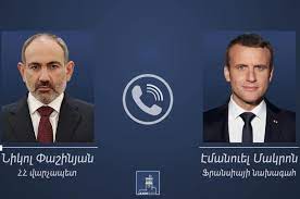 Փաշինյանը Մակրոնի հետ քննարկել է Լեռնային Ղարաբաղի շուրջ ստեղծված իրավիճակն ու դրա հաղթահարմանն ուղղված քայլերը