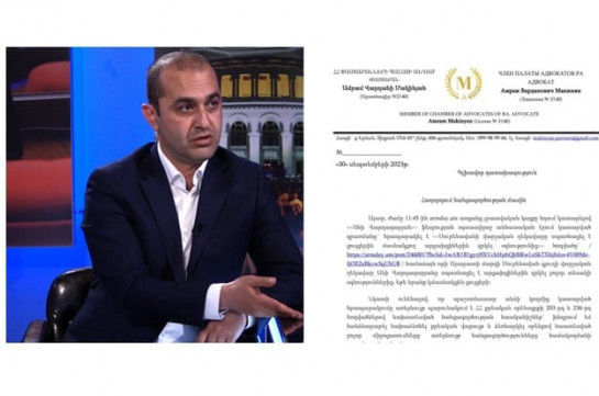 Փաստաբան Ամրամ Մակինյանը Սուրենավանի ՔՊ-ական գյուղապետի գրառման առնչությամբ հանցագործության մասին հաղորդում է ներկայացրել