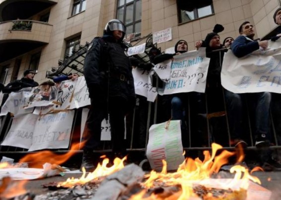 Մոսկվայում Թուրքիայի դեսպանատան մոտ ցույց է անցկացվել