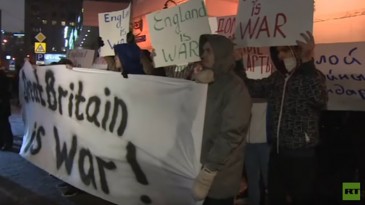 Ռուսների բողոքը հասել է մինչև Մոսկվայում Բրիտանիայի դեսպանի բնակության վայր