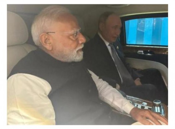 «Лимузинная дипломатия»: Владимир Путин и Нарендра Моди прокатились на Aurus