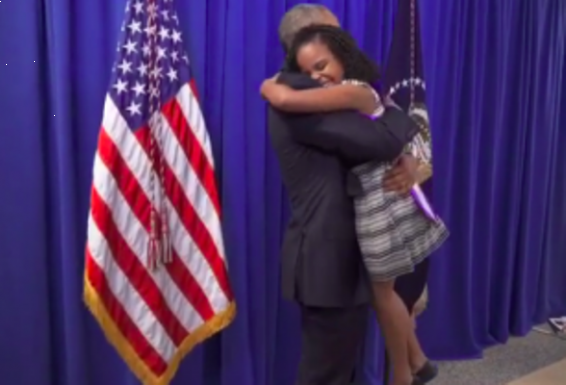 Video. Oբաման հանդիպել է իրեն նամակ գրած 8-ամյա աղջնակի հետ