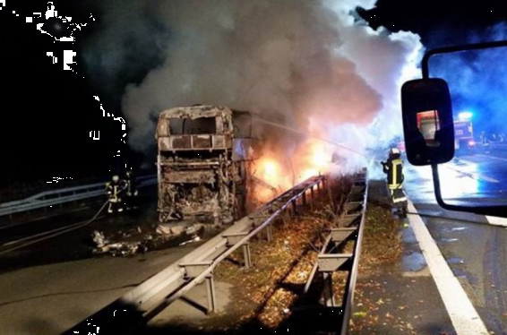 Բավարիայի երկրպագուների ավտոբուսը այրվել է Դորտմունդից վերադառնալու ճանապարհին