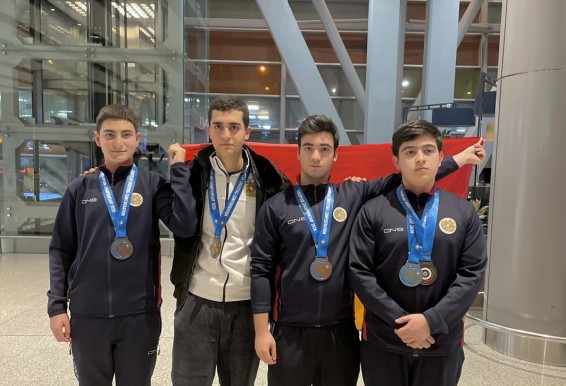 Պատանի հրաձիգները Երևան են վերադարձել ոսկե, արծաթե և բրոնզե մեդալներով