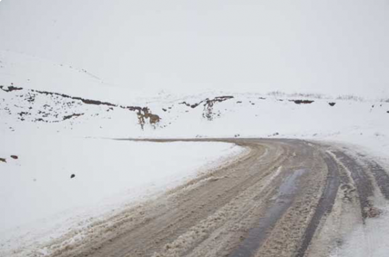 Աշոցքի ավտոճանապարհներին ձյուն է տեղում