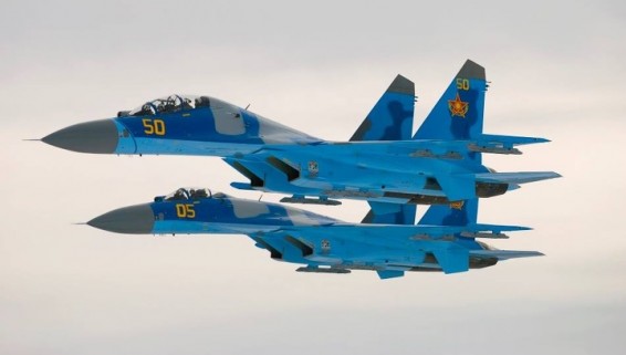 Истребитель Су-27 разбился во время учений в Казахстане