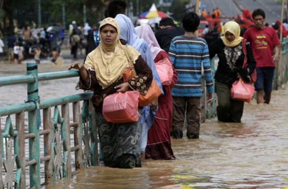 Ինդոնեզիայում ջրհեղեղի հետևանքով տարհանվել է ավելի քան 100 հազար մարդ