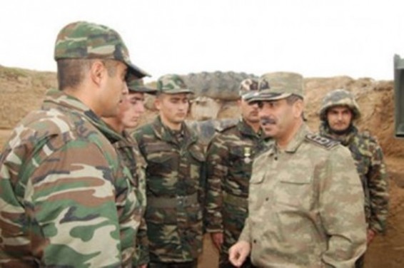 Հասանովը այցելել է Լեռնային Ղարաբաղի շփման գծի երկայնքով տեղակայված զորամասեր