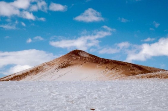 Photo. Սահարան ծածկվել է ձյան շերտով
