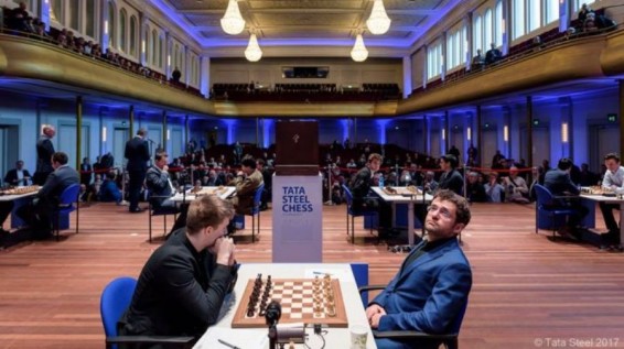 Tata Steel Chess. Լեւոն Արոնյան vs Ռադոսլավ Վոյտաշեկ