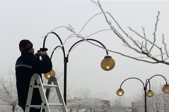 Ամենօրյա աշխատանքներ` Երևանի արտաքին լուսավորության ցանցում