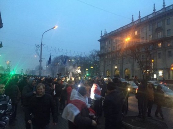 Բողոքի ակցիա Մինսկում՝ ընդդեմ ձրիակերության մասին հարկի