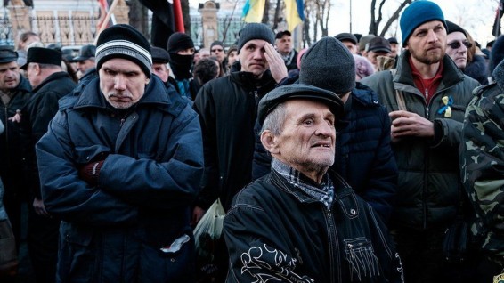 В Киеве произошли столкновения протестующих и полиции