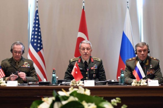 ՌԴ, Թուրքիայի և ԱՄՆ Զինուժի ղեկավարները քննարկել են Սիրիայում ահաբեկչության դեմ պայքարի հարցերը